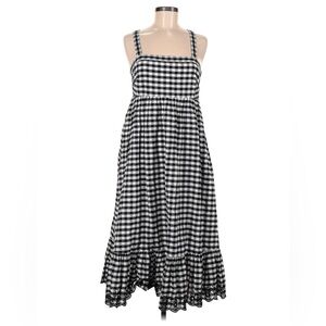 J Crew Gingham Dress with Eyelet Trim